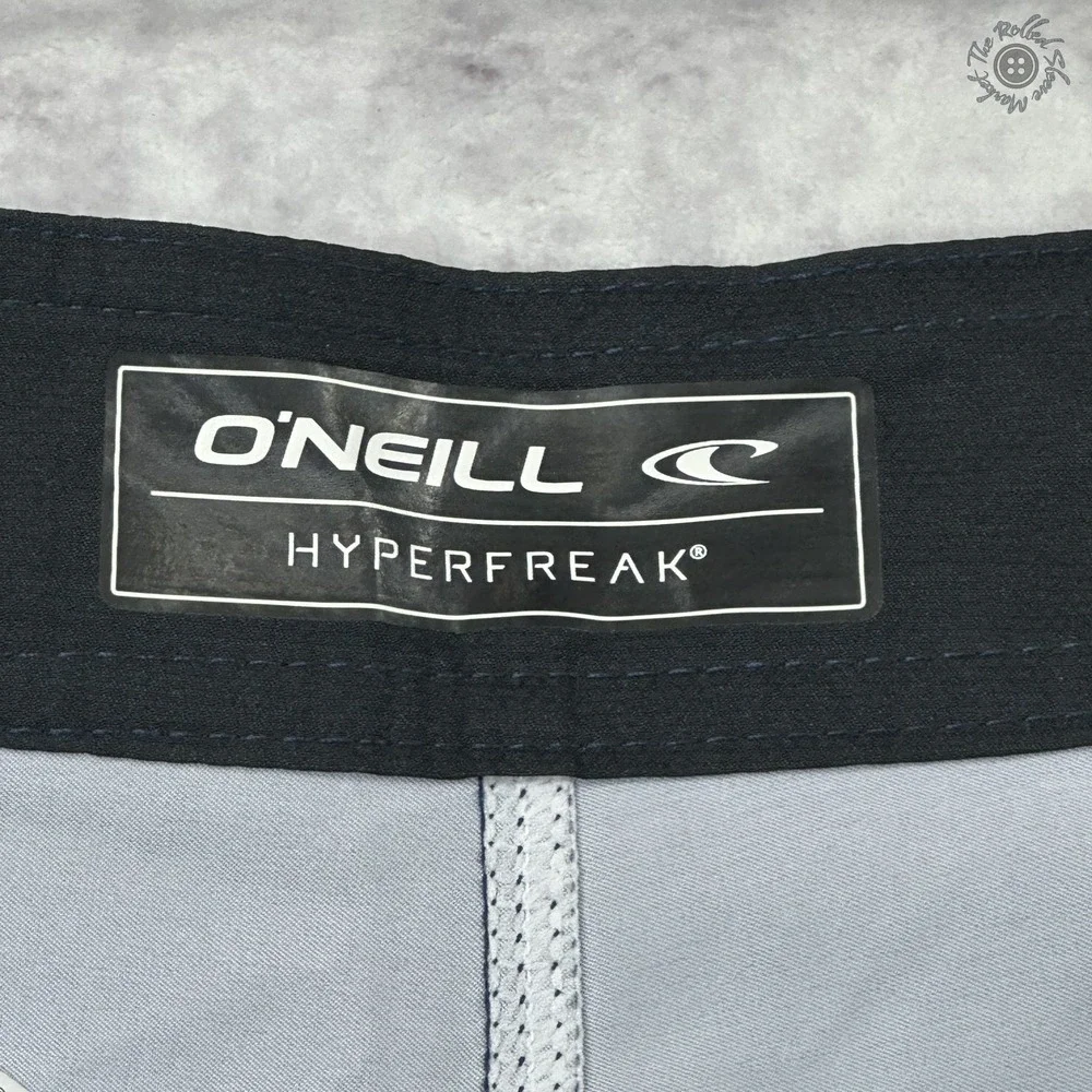 NWT O'Neill Hyperfreak Board Shorts‎ 30 Navy Orange Blue Knee Length 20